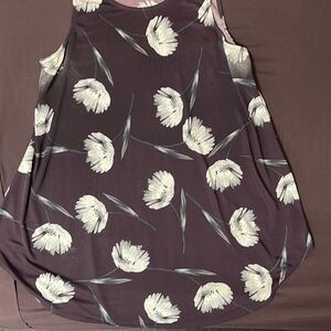 Alfani Purple Floral Tunic Top